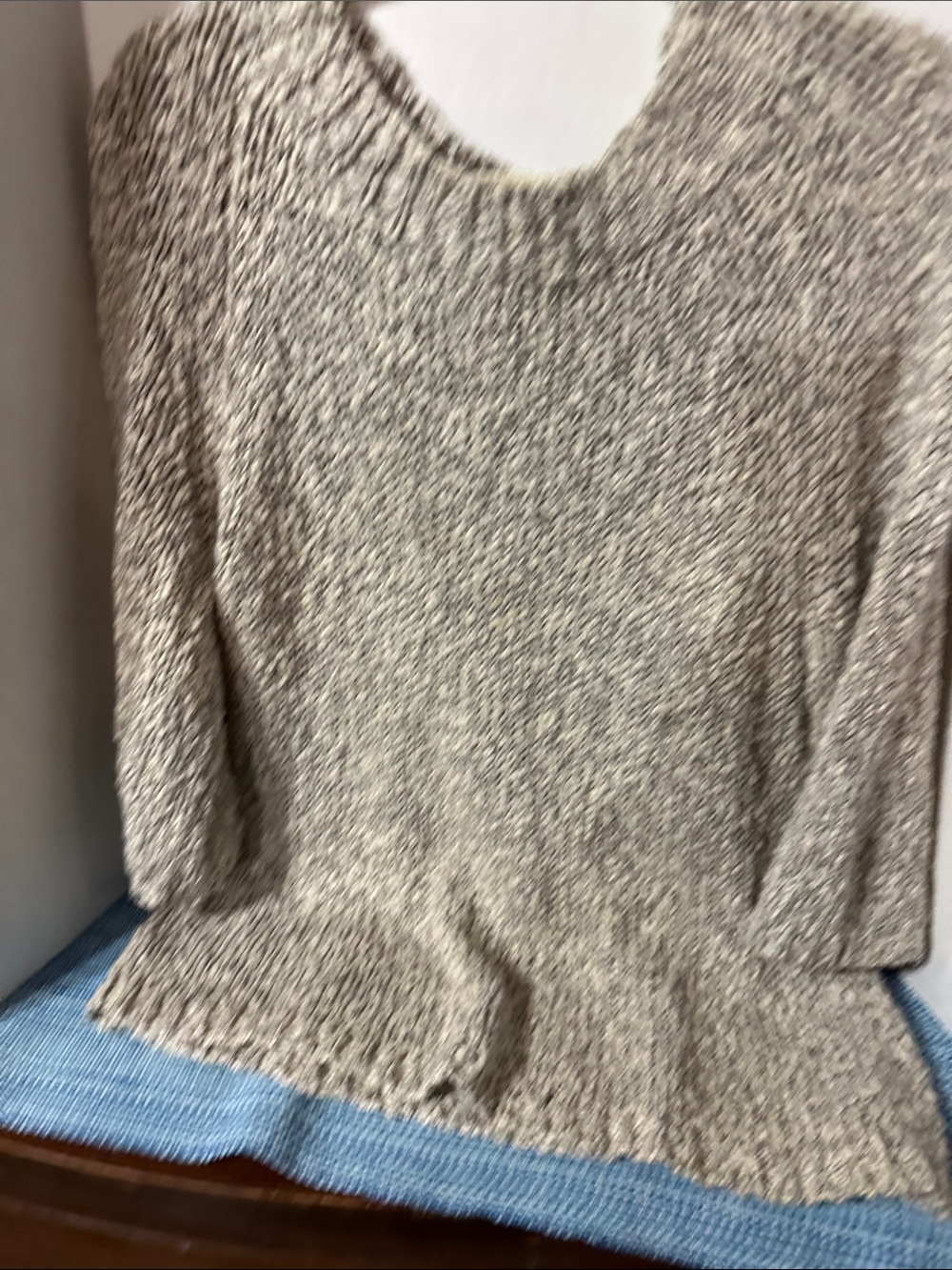 J. Crew Neutral Cream Scoop Neck Knit Sweater